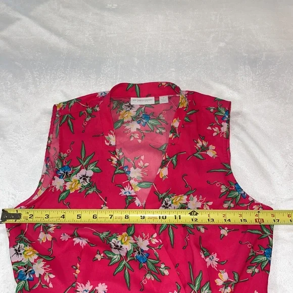 NWT New York & Company Women’s Sleeveless Maxi Wrap Around Floral Dress Size S - Picture 7 of 9